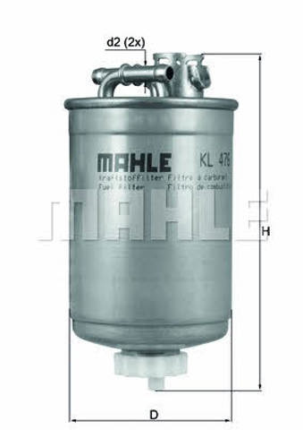 KL476D MAHLE Фильтр топливный купить в Винница