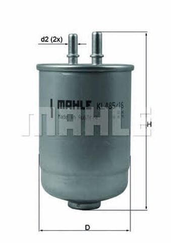 KL48516D MAHLE Топливный фильтр купить в Черкассы