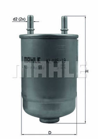MAHLE KL48519D Фильтр топливный в наличии Одесса
