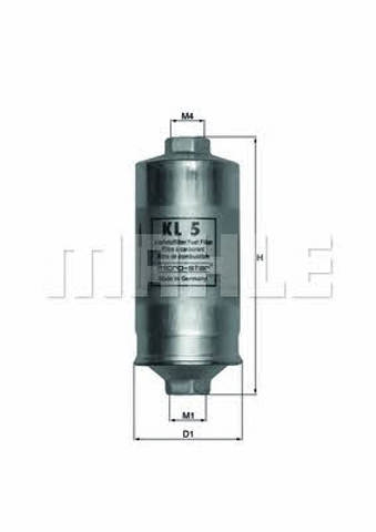 MAHLE KL5 Фильтр топливный в наличии Черкассы