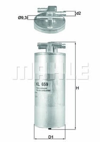 MAHLE KL659 Топливный фильтр в наличии Сумы