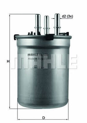 MAHLE KL838 Фильтр топливный в наличии Николаев
