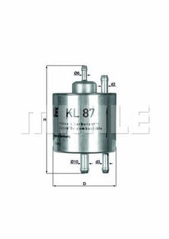 KL87 MAHLE Топливный фильтр купить в Кривой Рог