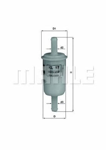 MAHLE KL97OF Топливный фильтр в наличии Чернигов