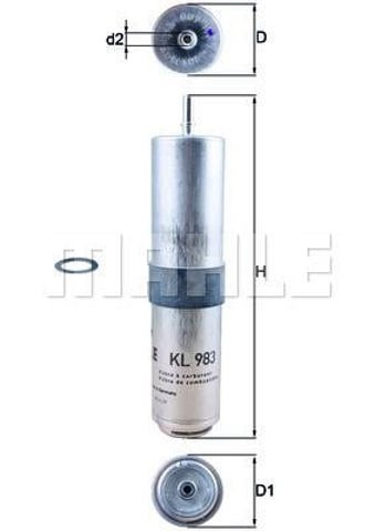 KL983D Фильтр топливный купить Ровно