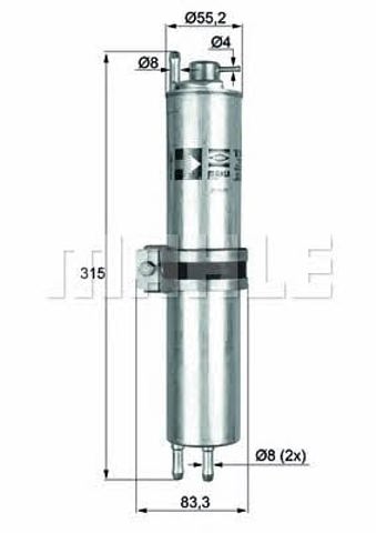 MAHLE KLH12 Топливный фильтр в наличии Кривой Рог