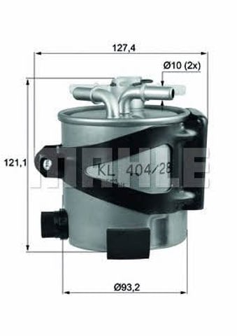 MAHLE KLH4425 Фильтр топливный в наличии Кривой Рог