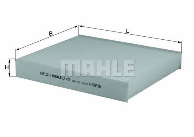 LA472 MAHLE Фильтр салона купить в Сумы