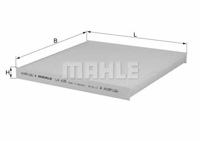 LA635 MAHLE Фильтр салона купить в Винница