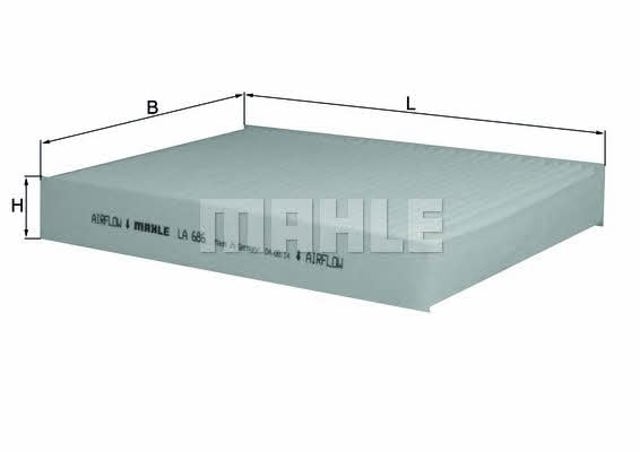 LA686 MAHLE Фильтр салона купить в Днепр