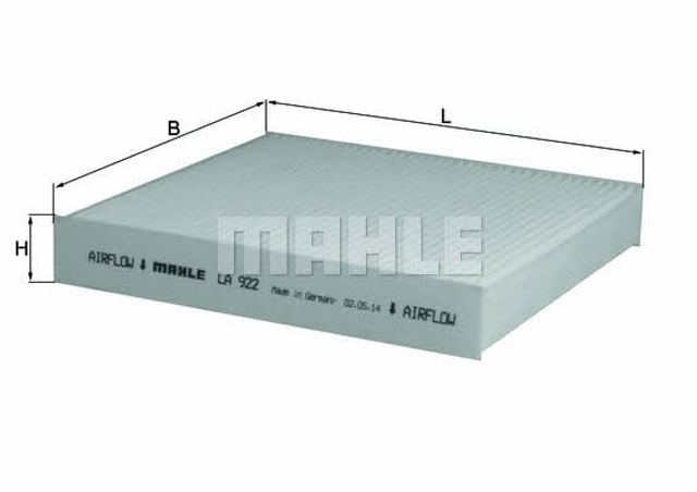 LA922 MAHLE Фильтр салона купить в Сумы
