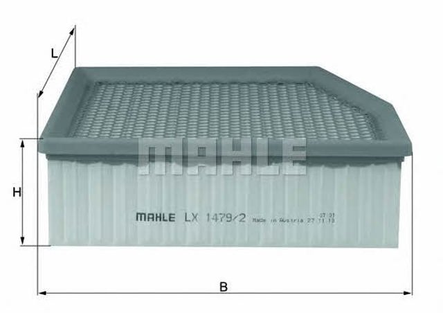 LX14792 MAHLE Фильтр воздушный купить в Кривой Рог