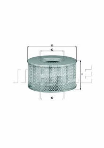 MAHLE LX1641 Фильтр воздушный в наличии Каменское