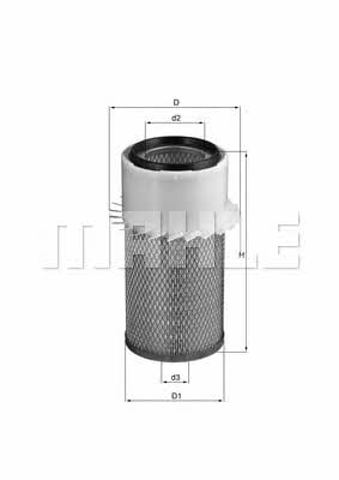 MAHLE LX17 Фильтр воздушный в наличии Павлоград