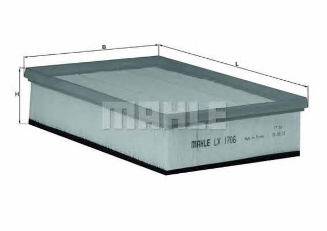 MAHLE LX1706 Фильтр воздушный в наличии Черновцы