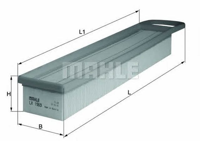 Filtro de ar LX1969 MAHLE