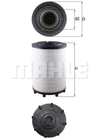 LX2839 MAHLE Воздушный фильтр купить в Винница