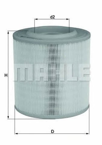 LX3143 MAHLE Фильтр воздушный купить в Киев