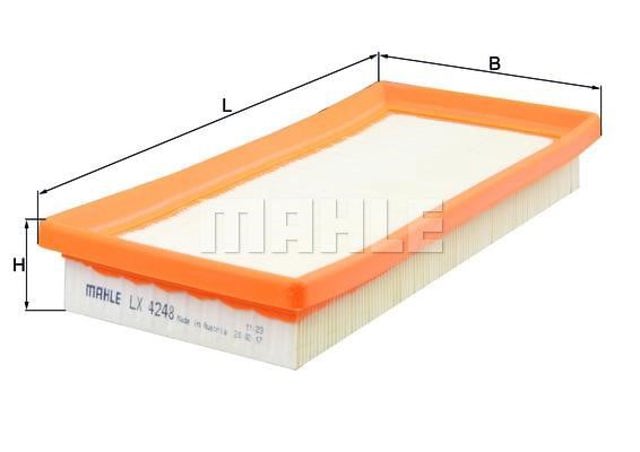 Filtro de ar LX4248 MAHLE