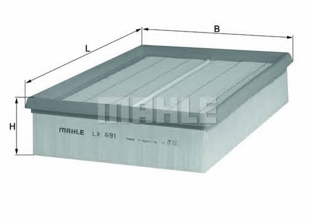 MAHLE LX691 Фильтр воздушный в наличии Кривой Рог