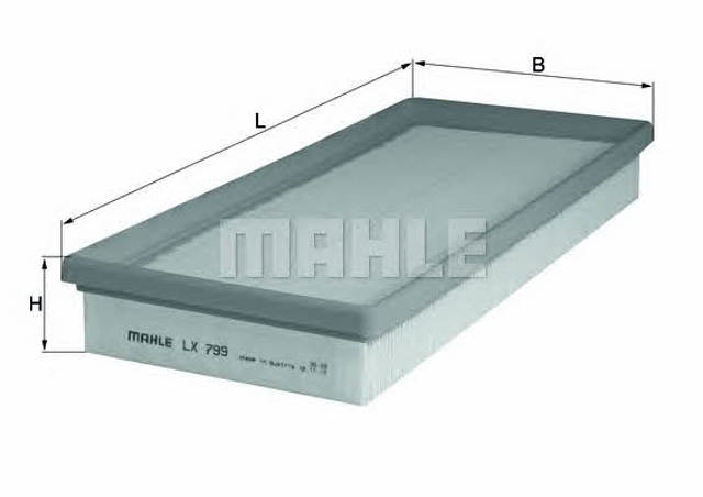 MAHLE LX799 Воздушный фильтр в наличии Львов