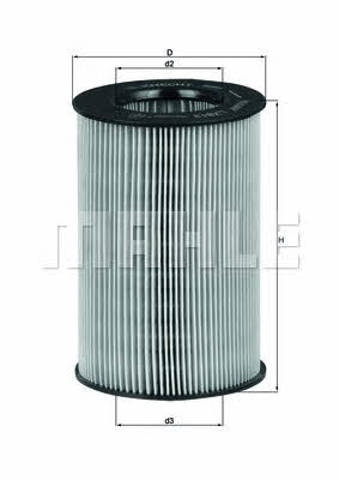 MAHLE LX813 Фильтр воздушный в наличии Житомир