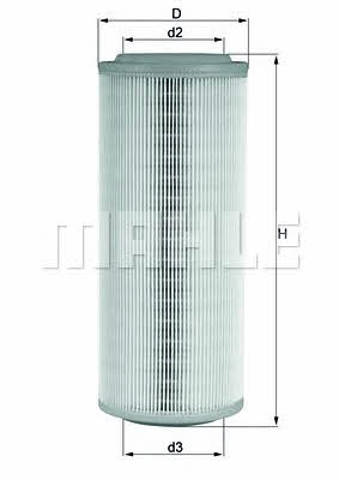 MAHLE LX855 Фильтр воздушный в наличии Хмельницкий