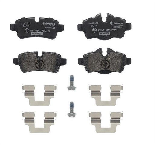 P06052X BREMBO Колодки тормозные задние дисковые купить в Житомир
