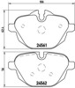 Sapatas do freio traseiras de disco P06064X BREMBO