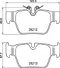 Sapatas do freio traseiras de disco P06117 BREMBO