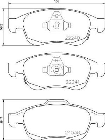 BREMBO P23165X Передние тормозные колодки в наличии Ирпень