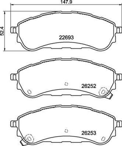 BREMBO P24235 Колодки тормозные задние дисковые в наличии Николаев