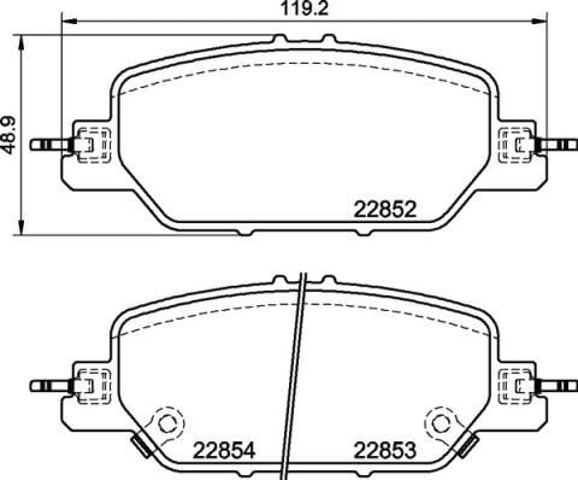 P28097 BREMBO Колодки тормозные задние дисковые купить в Запорожье