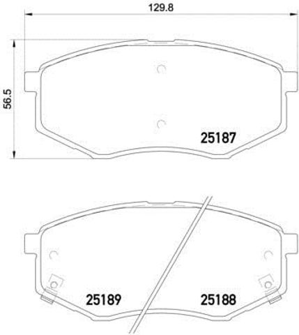 P30055X Колодки тормозные передние дисковые купить Каменское