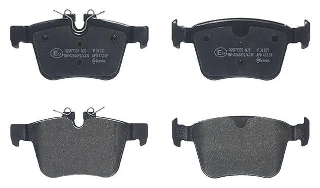 P36037 BREMBO Колодки тормозные задние дисковые купить в Сумы