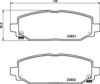Sapatas do freio traseiras de disco P37025 BREMBO