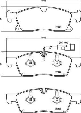 P48001 BREMBO Передние тормозные колодки купить в Украина