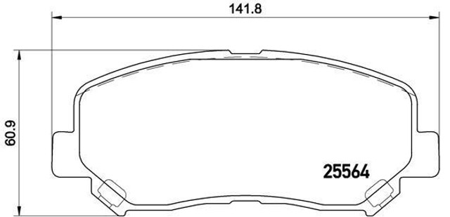 BREMBO P49045X Передние тормозные колодки в наличии Одесса