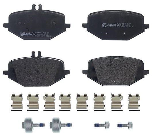 P50161 BREMBO Колодки тормозные задние дисковые купить в Ирпень