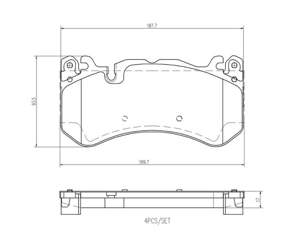 P50164 BREMBO Передние тормозные колодки купить в Кривой Рог