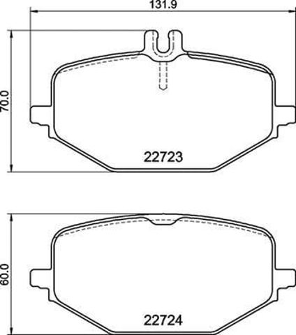 P50168 BREMBO Задние тормозные колодки купить в Винница