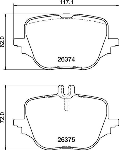 P50169 BREMBO Задние тормозные колодки купить в Тернополь
