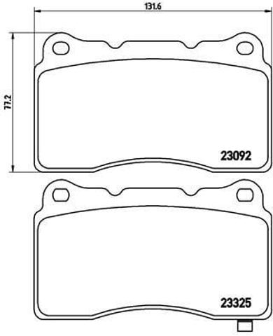 P54039X Передние тормозные колодки купить Ирпень