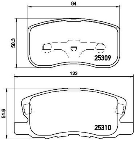 P54046 BREMBO Передние тормозные колодки купить в Чернигов