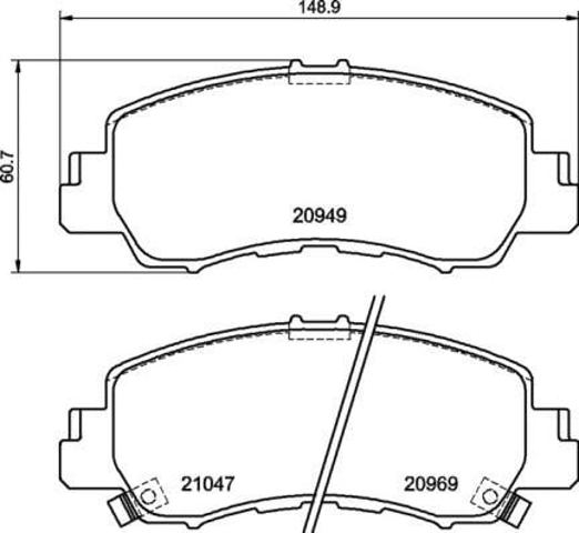 P54061 BREMBO Колодки тормозные передние дисковые купить в Сумы