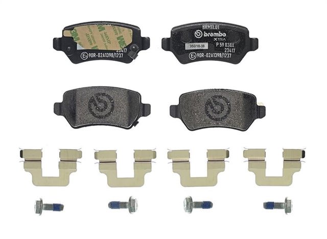 P59038X BREMBO Задние тормозные колодки купить в Винница