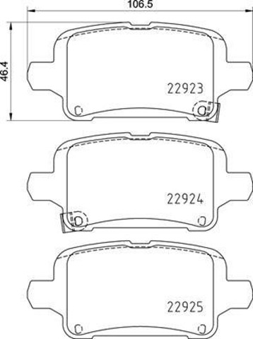 P59095 BREMBO Колодки тормозные задние дисковые купить в Николаев
