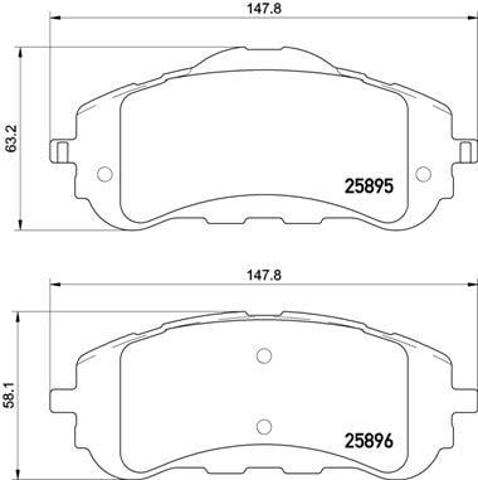 BREMBO P61120X Колодки тормозные передние дисковые в наличии Кривой Рог