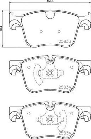 BREMBO P61127X Колодки тормозные передние дисковые в наличии Ирпень