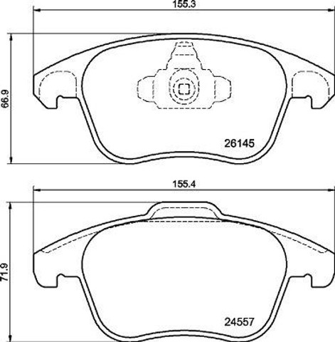 P61136 BREMBO Передние тормозные колодки купить в Одесса